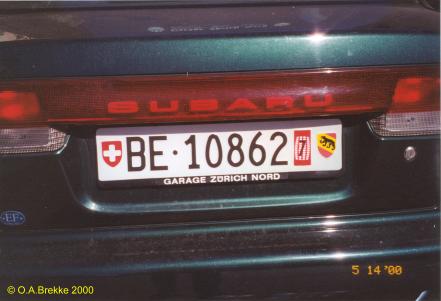 Switzerland temporary series rear plate BE·10862.jpg (20 kB)