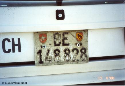 Switzerland normal series former style rear plate BE 148828.jpg (21 kB)