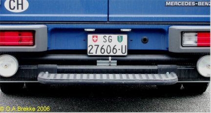 Switzerland trade plate series rear plate SG 27606·U.jpg (26 kB)