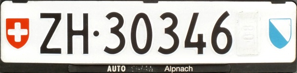 Switzerland temporary series rear plate close-up ZH·30346.jpg (40 kB)