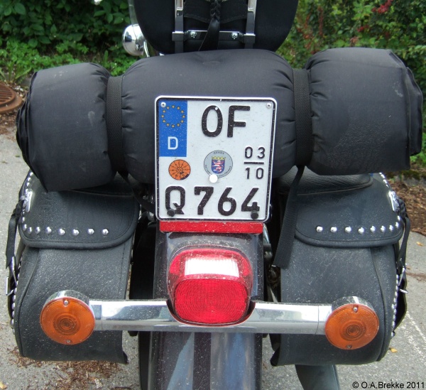 Germany seasonal motorcycle plate OF Q 764.jpg (153 kB)