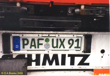 Germany road tax free series PAF UX 91.jpg (24 kB)