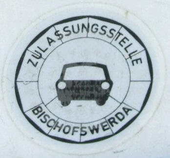 Germany former style Zulassungsstelle seal Bischofswerda.jpg (40 kB)