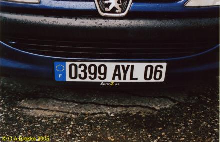 France former normal series front plate 0399 AYL 06.jpg (24 kB)