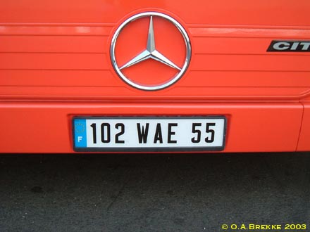 France former provisional series front plate 102 WAE 55.jpg (24 kB)