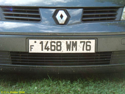 France former normal series front plate 1468 WM 76.jpg (28 kB)