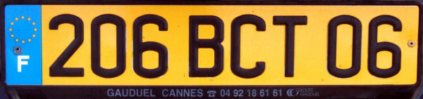 France former normal series rear plate close-up 206 BCT 06.jpg (44 kB)