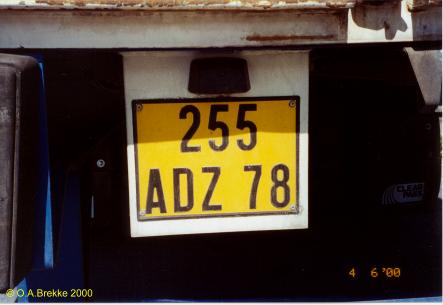 France former normal series rear plate 255 ADZ 78.jpg (18 kB)