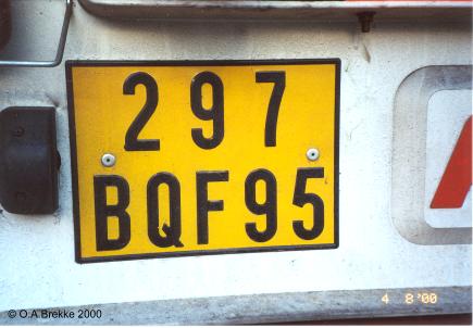 France former normal series rear plate 297 BQF 95.jpg (24 kB)