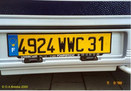 France former provisional series rear plate 4924 WWC 31.jpg (26 kB)