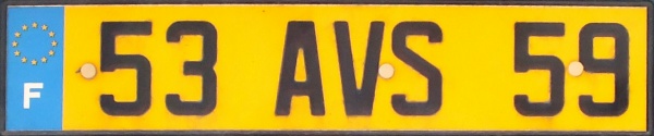 France former normal series rear plate close-up 53 AVS 59.jpg (37 kB)