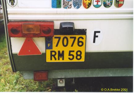 France former normal series rear plate 7076 RM 58.jpg (23 kB)