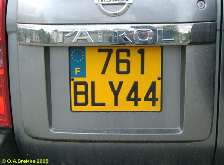 France former normal series rear plate 761 BLY 44.jpg (33 kB)