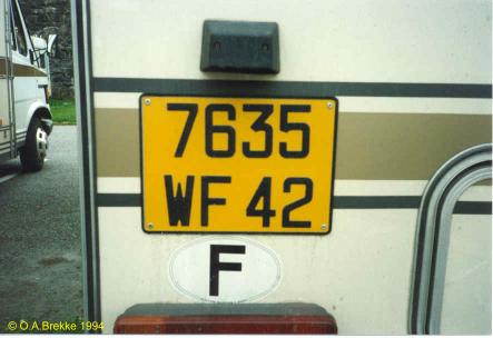 France former normal series rear plate 7635 WF 42.jpg (22 kB)