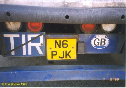 Great Britain former personalised series rear plate N6 PJK.jpg (23 kB)