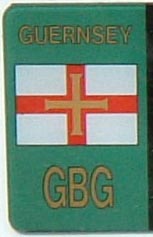 Guernsey close-up of the band with flag and GBG (8 kB)