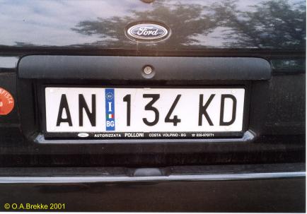 Italy normal series rear plate former style AN 134 KD.jpg (22 kB)
