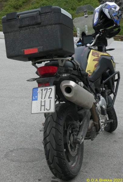 Lithuania motorcycle series former optional plate style 172 HJ.jpg (140 kB)