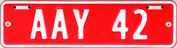 Norway trade plate series close-up AAY 42.jpg (71 kB)