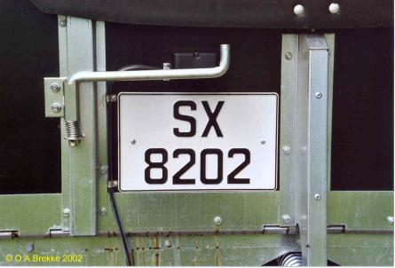 Norway four numeral series former style SX 8202.jpg (22 kB)