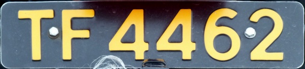 Norway four numeral series not allowed on public roads former style close-up TF 4462.jpg (40 kB)