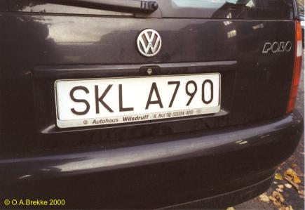 Poland normal series unofficial plate SKL A790.jpg (19 kB)