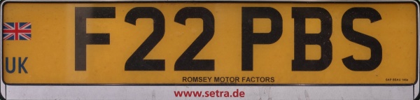 Great Britain former personalised series rear plate close-up F22 PBS.jpg (50 kB)