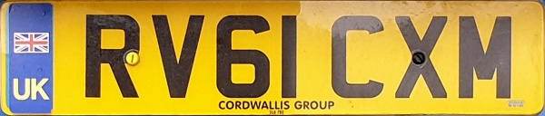 Great Britain normal series rear plate close-up RV61 CXM.jpg (41 kB)