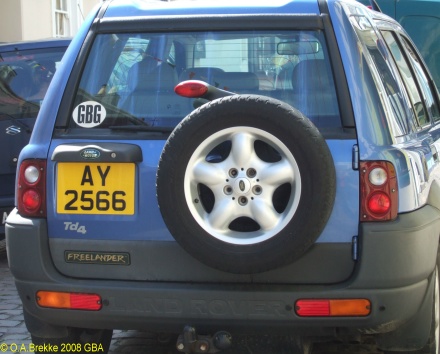 Alderney normal series rear plate AY 2566.jpg (74 kB)