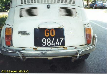 Italy former normal series rear plate GO 98447.jpg (23 kB)