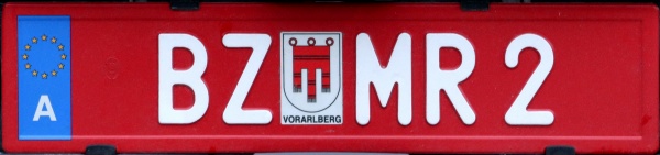 Austria personalised repeater plate close-up BZ MR 2.jpg (52 kB)