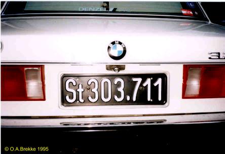 Austria former normal series rear plate St 303.711.jpg (22 kB)