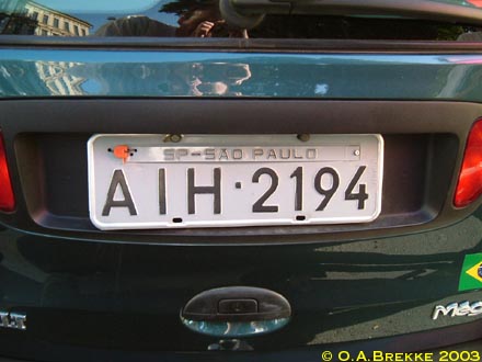 Brazil former normal series rear plate AIH-2194.jpg (26 kB)