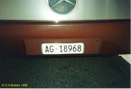 Switzerland normal series front plate AG·18968.jpg (18 kB)