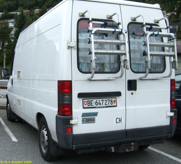 Switzerland normal series rear plate BE·647278.jpg (123 kB)