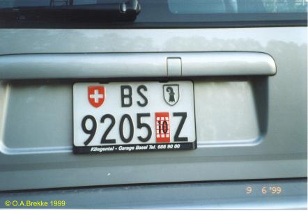 Switzerland temporary series rear plate BS 9205 Z.jpg (19 kB)