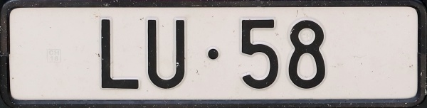 Switzerland normal series front plate close-up LU·58.jpg (45 kB)