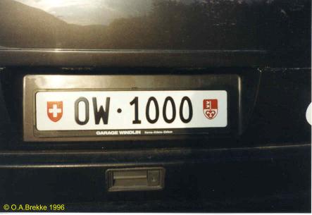 Switzerland normal series rear plate OW·1000.jpg (17 kB)