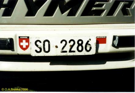 Switzerland normal series former style front plate SO·2286.jpg (21 kB)