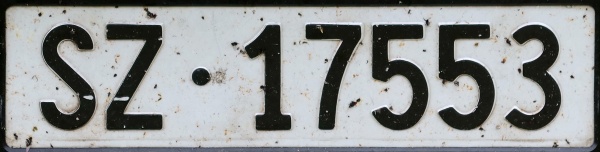 Switzerland normal series front plate close-up SZ·17553.jpg (60 kB)