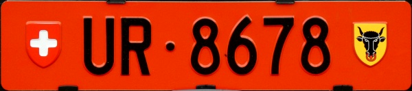 Switzerland bicycle rack plate close-up UR·8678.jpg (66 kB)