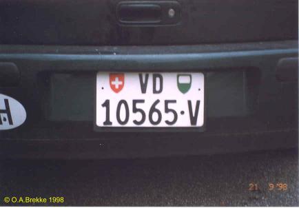 Switzerland former rental car series rear plate VD 10565·V.jpg (14 kB)