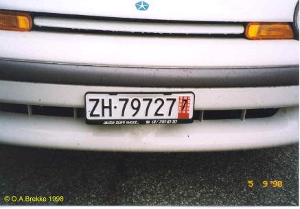 Switzerland temporary series front plate ZH·79727.jpg (22 kB)