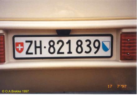 Switzerland normal series rear plate ZH·821839.jpg (19 kB)