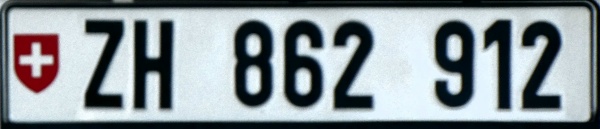 Switzerland normal series rear plate close-up ZH 862912.jpg (63 kB)