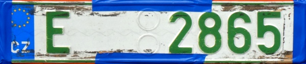 Czechia trade plate series close-up E 2865.jpg (69 kB)