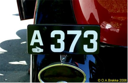 Denmark historically correct number plate rear A 373.jpg (25 kB)