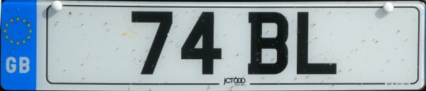 Great Britain former normal series remade as cherished number close-up 74 BL.jpg (58 kB)