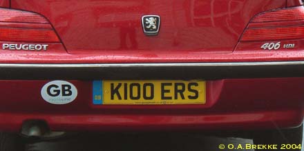Great Britain former personalised series rear plate K100 ERS.jpg (15 kB)