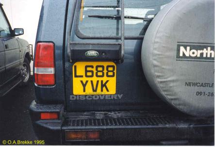 Great Britain former normal series rear plate L688 YVK.jpg (24 kB)